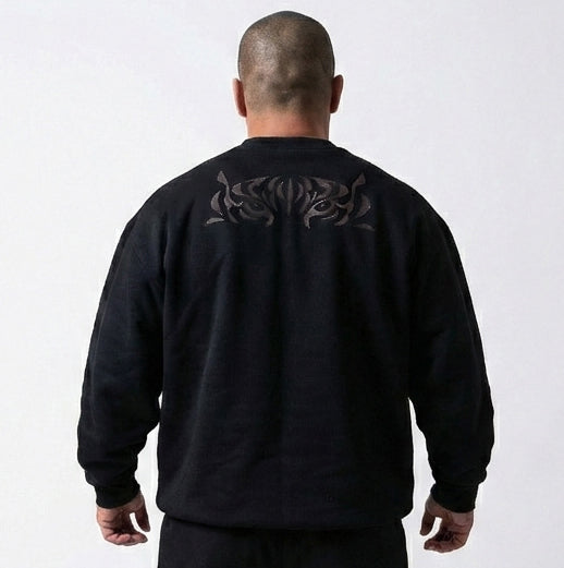 TORAME Embroidery Sweatshirt Black SS26