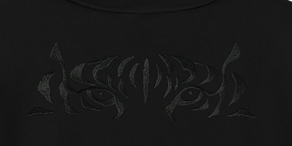 TORAME Embroidery Sweatshirt Black SS26